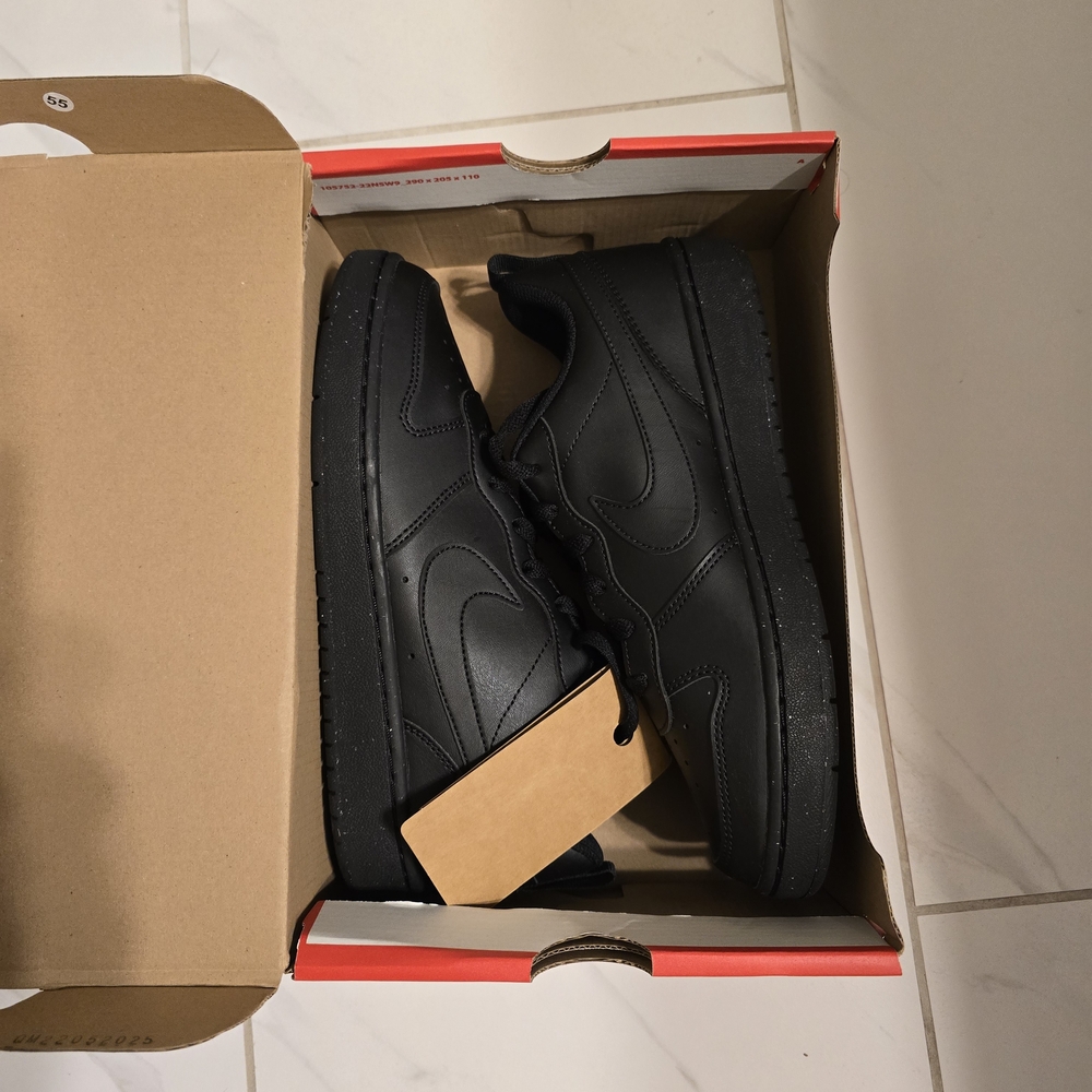 Nike Court Borough Low Recraft - Black - Big Kids Size 7Y - NEW!